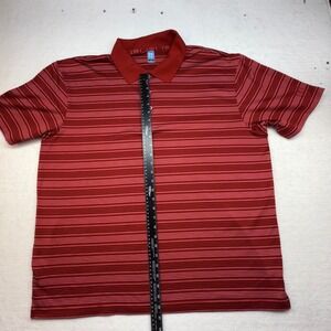 PGA Tour‎ Official Licensed Apparel XXL Red Striped Golf Polo Shirt Men's